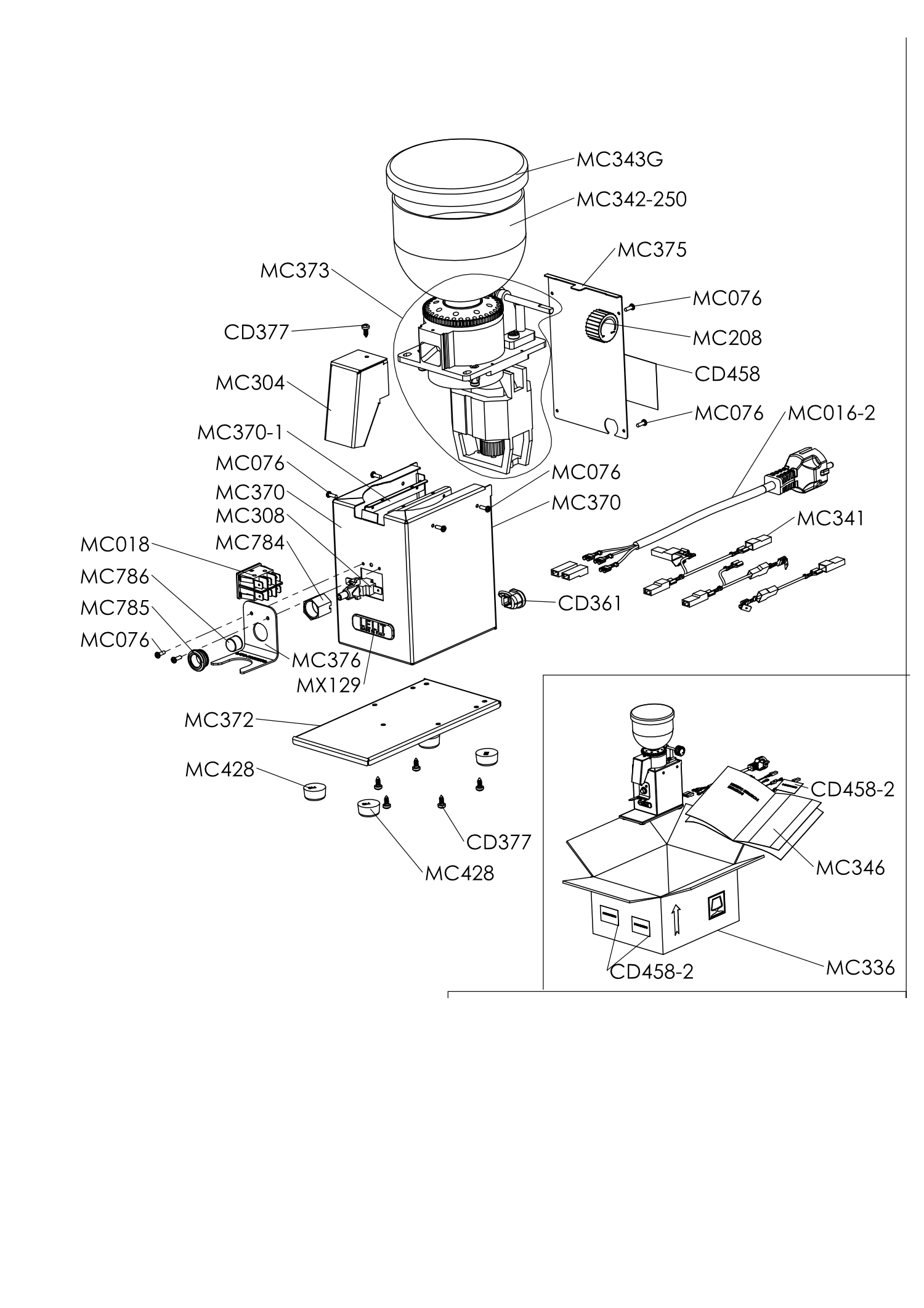 Exploded Views Lelit Exploded Views Pl Mmi Exploded View Complete | My ...